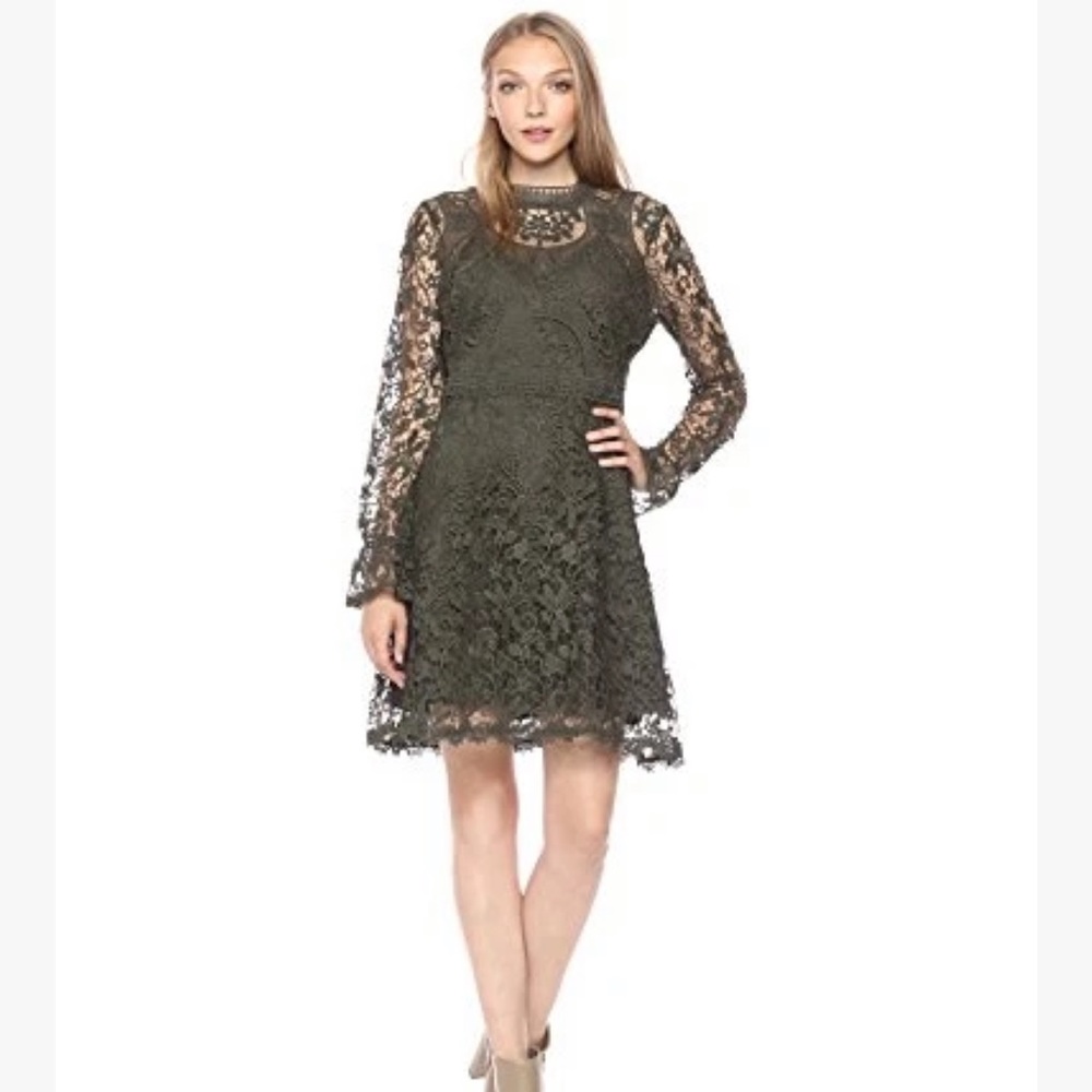 Miia Lace Fit & Flare Dress CATHERINE MALANDRINO